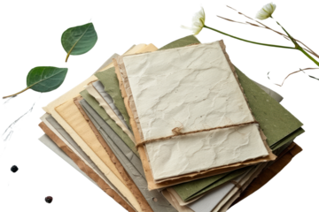 A selection of personalized greeting cards with custom messages and names, isolated on a white background