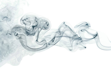 A single letter sculpted from white smoke, conveying a message of mystery and intrigue, Isolated on white background