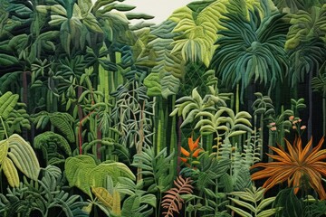 Jungle land vegetation outdoors.