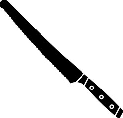 Bread Knife Vector Illustration