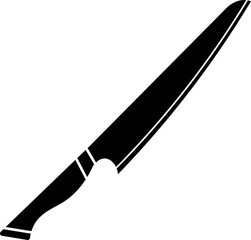 Slicing Knife Vector Illustration