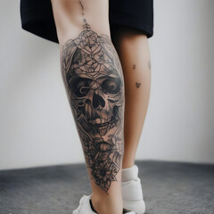 tattos for arms and legs - obrazy, fototapety, plakaty