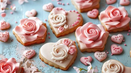 Surprise your loved ones on Valentine s Day Mother s Day or any special occasion with a heartfelt gift cookies adorned with rose shaped delights