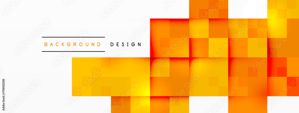 Poster Colorfulness is displayed on a white background with yellow and orange rectangles creating a pattern. The rectangles are parallel and symmetrical, adding a dynamic touch to the design