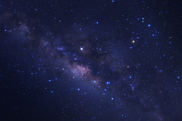 The center of milky way galaxy with stars and space dust in the universe
