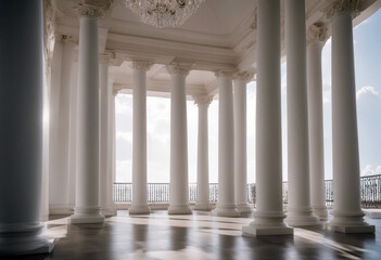 'style columns isolated Two white classical backg poduim design architecture pillar support stable roman old greek column art stability romanesque capital pedestal ornate antique ancient'