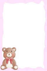 Bear and ribbons Background 