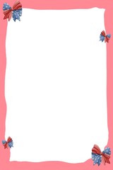 Bear and ribbons Background 