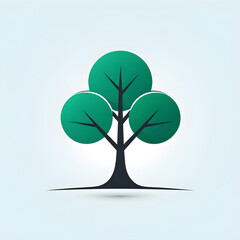 tree with leaves icon.