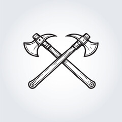 double axe logo icon