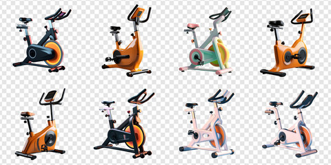 Elegant Static Bicycle png collection