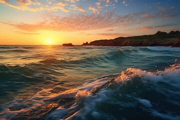 Sea nature landscape outdoors.