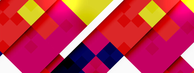 a colorful background with red yellow and blue squares High quality
