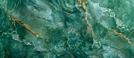 Green marble prominently displayed in a substantial amount of clear water, showcasing elegance and tranquility