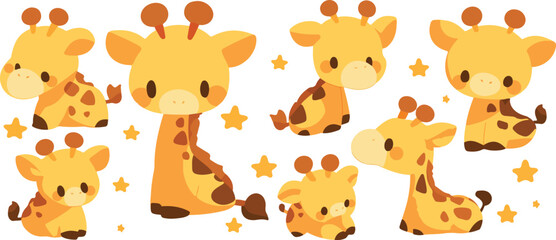 giraffe clipart vector for graphic resources