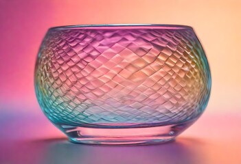 crystalline bowl, color fusion, decoration purpose 