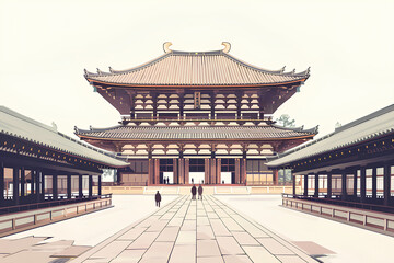 Fototapeta premium 古都奈良の観光風景-1