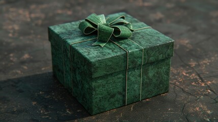 A green gift box