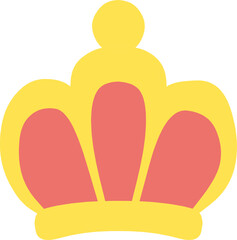 ランキング素材などに使えるかわいい王冠のイラスト