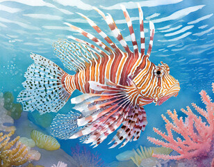 Lionfish illustration