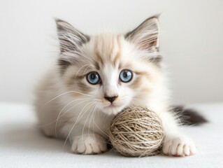 Obraz premium A cat on a white background