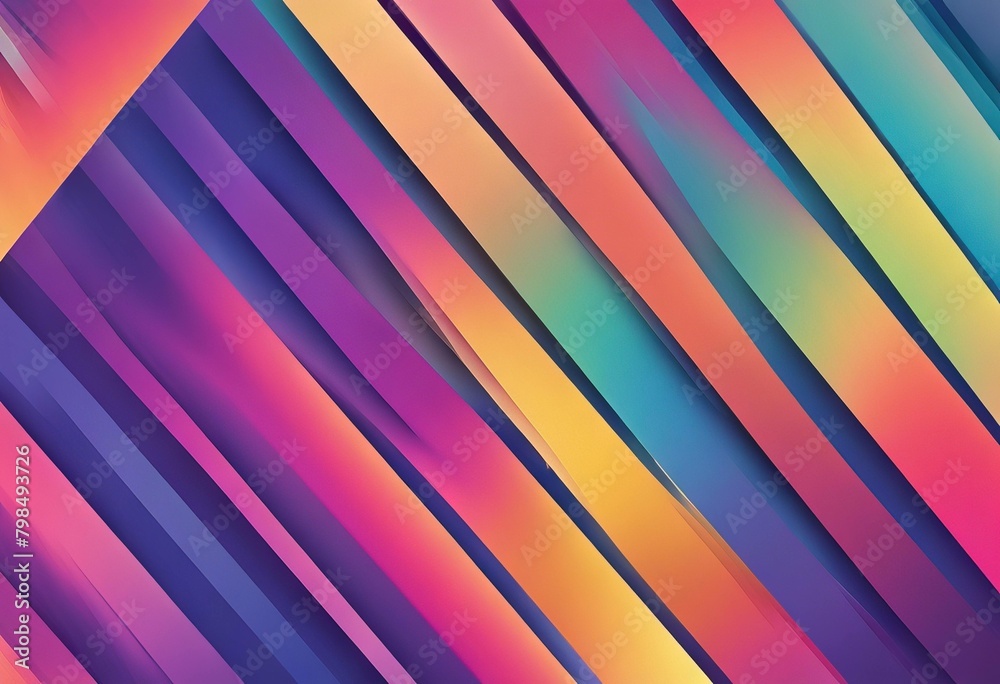 Wall mural 'lines gradient multi background color diagonal blurred'
