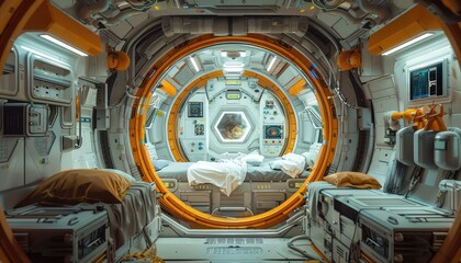 Generation Ship, Explore the idea of a self-sustaining spacecraft designed to carry multiple generations of passengers on centuries-long voyages to other star systems