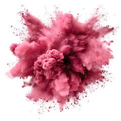 Vibrant Powder Detonation Scenes, THE COLORED POWDERS EXPLODED-PNG Vector Assets.
