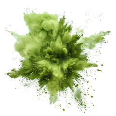 Energetic Powder Blast Designs, THE COLORED POWDERS EXPLODED-PNG Vector Elements.