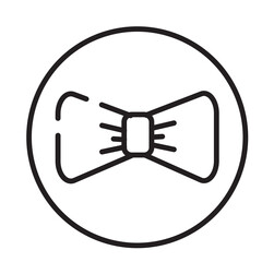 Bow Tie Circus Line Icon