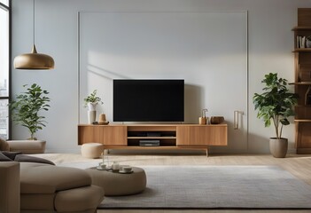 cabinet shelves tv living room minimalist