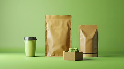 Packaging concept using biodegradable materials, eco friendly and innovative