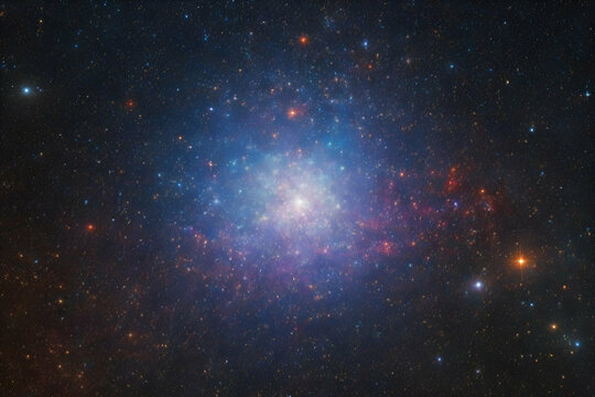 colorful Globular star cluster omega centauri