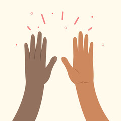 Waving hand and saying hello. Happy people greeting with hi gesture. saying hello with positive emotion.