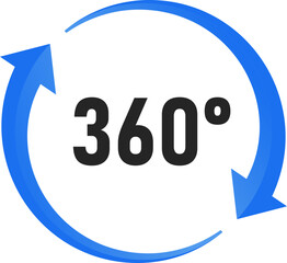 360 Degree Circle icon symbol