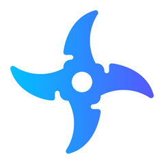 shuriken gradient icon