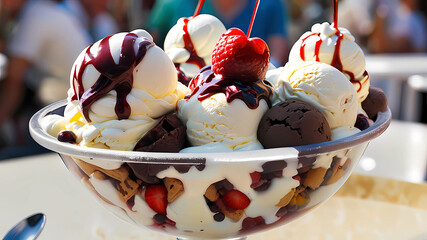 most delicious ice cream sundae in the world