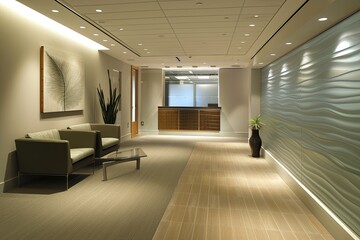 Space & Light: Abstract Design in Minimalist Modern Business Interiors