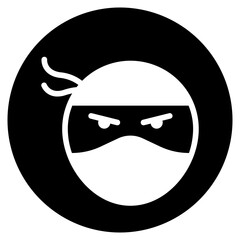 ninja glyph icon © afif