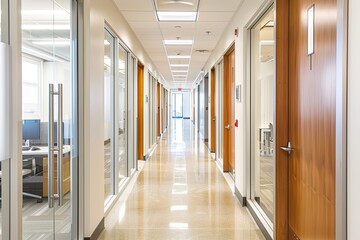 Contemporary Workspace Design: Sleek Corridors to Bright, Airy Efficiency