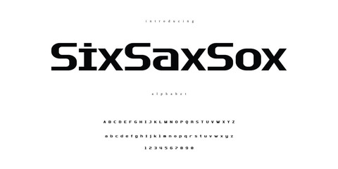 Modern Bold Font. Sans Serif Font. Regular Italic Uppercase Lowercase Typography urban style alphabet fonts for fashion, sport, technology, digital, movie, logo design, vector illustration