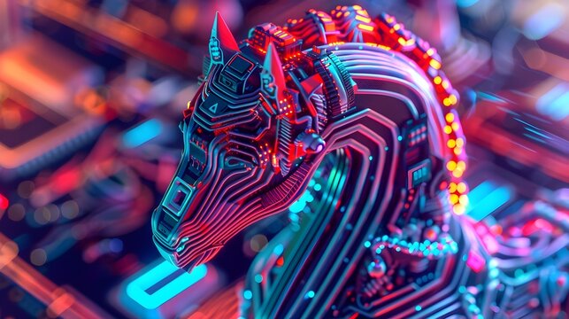 Futuristic Desktop PC Camouflages a Trojan Horse GPU in Intricate Zentangle Circuit Board Design