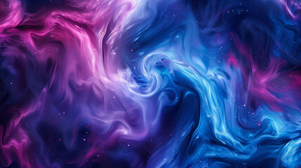 Cosmic Dance of Vibrant Nebula Colors