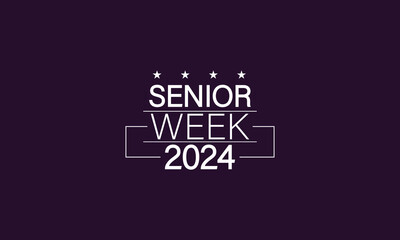 Text Illustration Magic Senior Week 2024 design