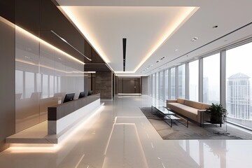 Fototapeta premium Contemporary Workplace Design Ideas: Urban-Inspired Spaces for a Modern Business Ethos