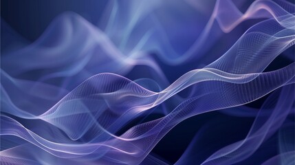 Abstract swirling smoke on black background with hints of blue and purple, evoking movement and smooth curves, resembling a delicate art piece