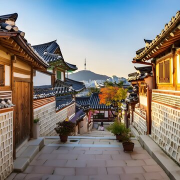 Korean traditional architecture where the present and the past coexist