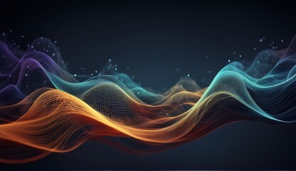  Modern digital abstract 3D background.  .Can be used in the description of network abilities, technological processes, digital storages, science, education, etc. Copy space. 