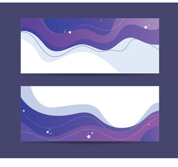 Abstract curve banner
