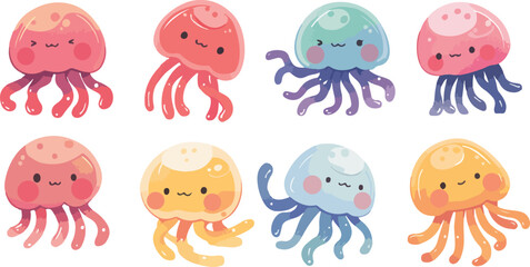 jellyfish clipart vector for graphic resources © dian's